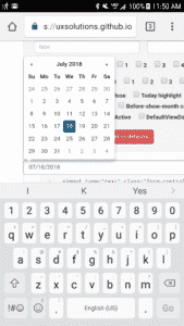 bootstrap-datepicker mobile view