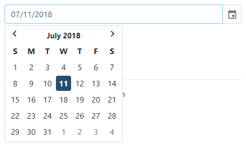 gijgo mvc datepicker with bootstrap 4 