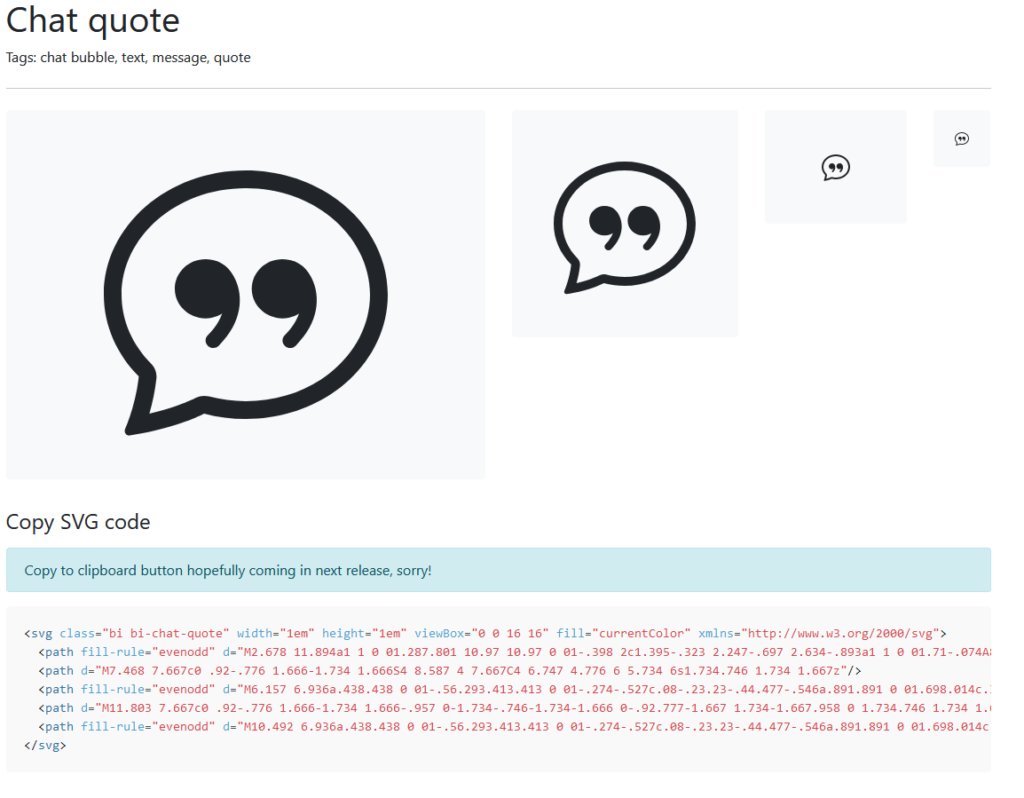 chat quote icon details example