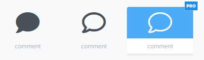 font awesome chat icon