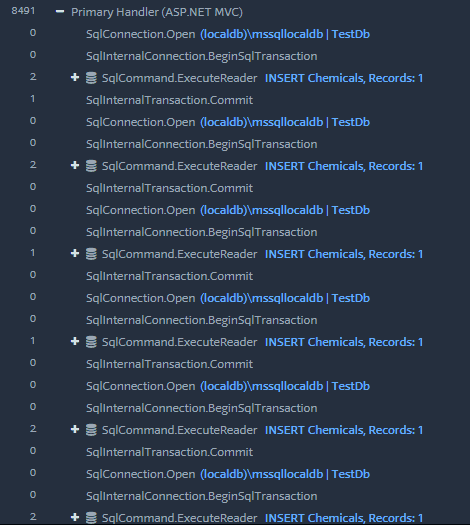 logging results with adding invidiual rows