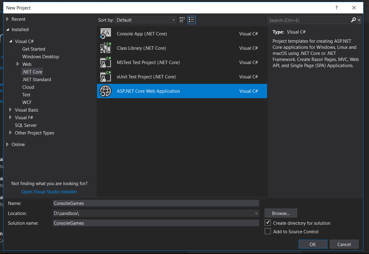 entity framework database first project setup