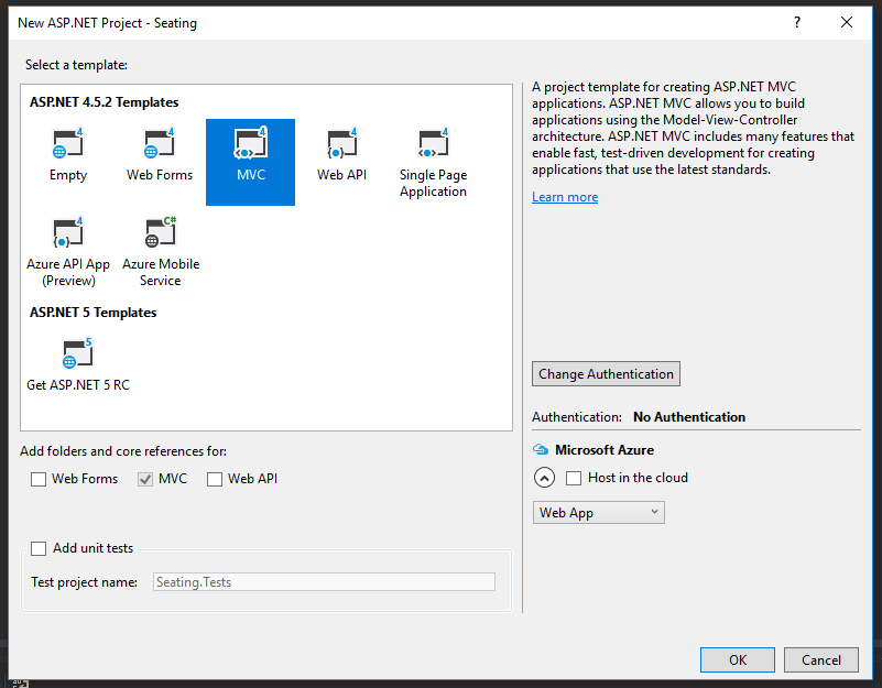 entity framework logging new project