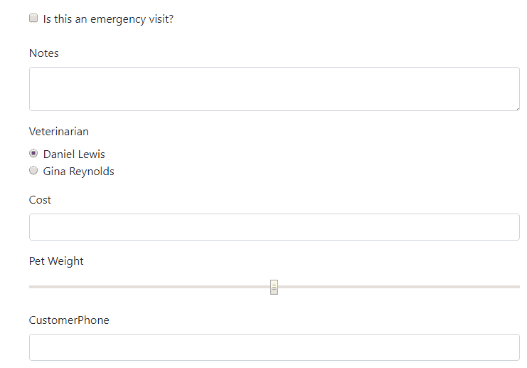 mvc bootstrap basic form example