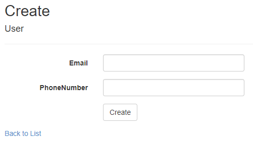 example form for validating a phone number in ASP.NET