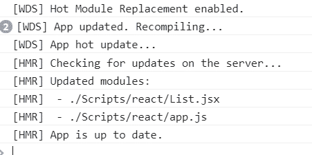 hmr console logs