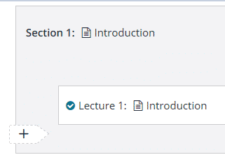 udemy invisible plus sign
